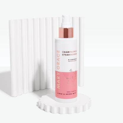 Champagne &amp; Strawberries Linen &amp; Room Mist Room Spray Mary Grace