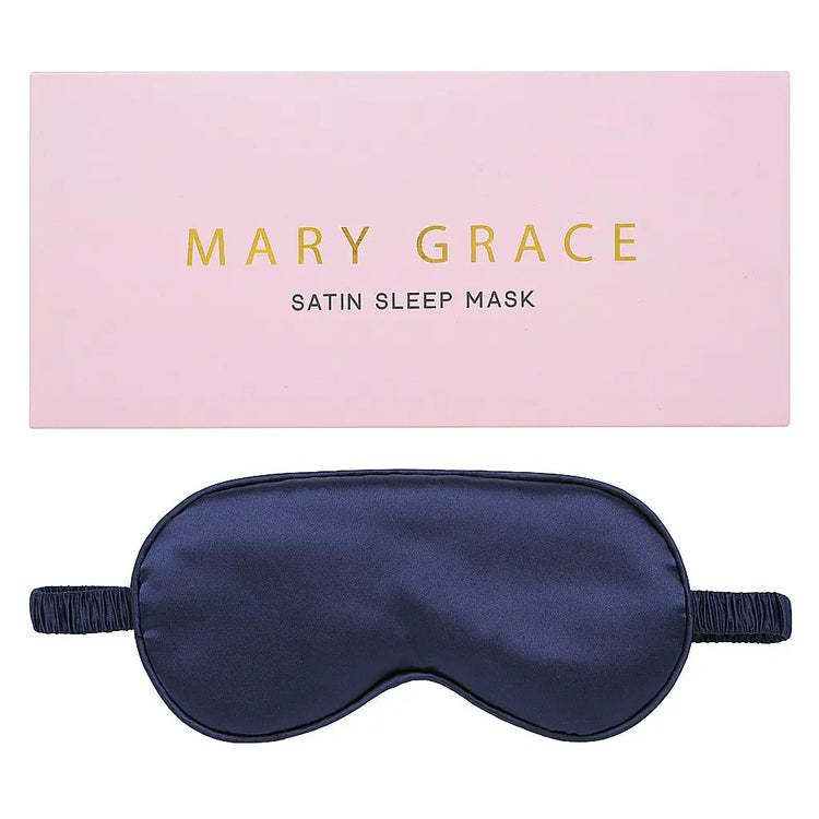 Luxe Satin Sleep Mask - Navy Mary Grace
