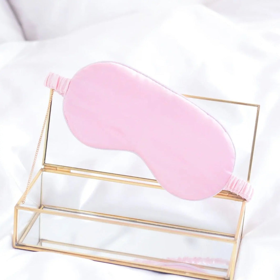 Luxe Satin Sleep Mask - Pink Mary Grace