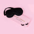 Luxe Satin Sleep Mask Black Eye Mask Mary Grace Satin Mask