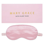 Luxe Satin Sleep Mask Pink Eye Mask Mary Grace Satin Mask
